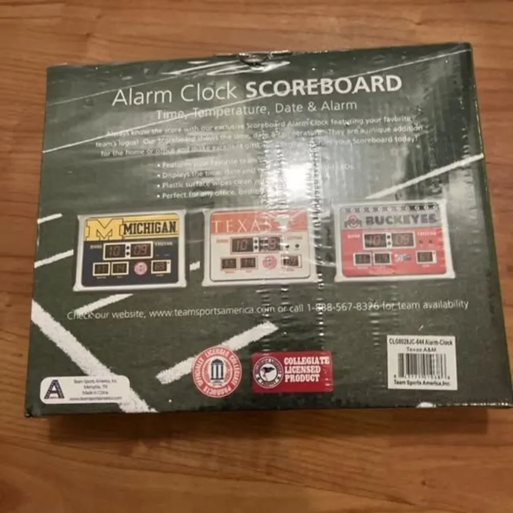Texas A&M University Aggies Digital Alarm Clock Scoreboard Multi-Color